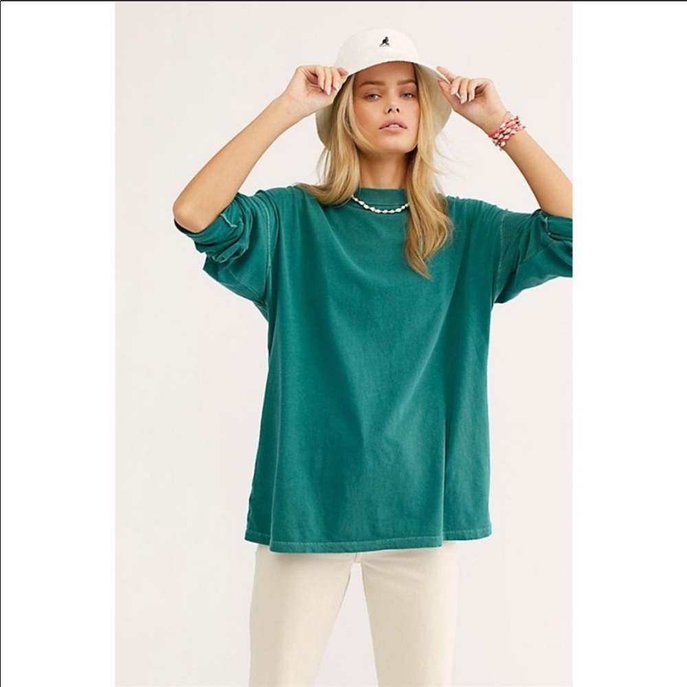 NWOT Free People Long Sleeve Mock Neck Tunic Top